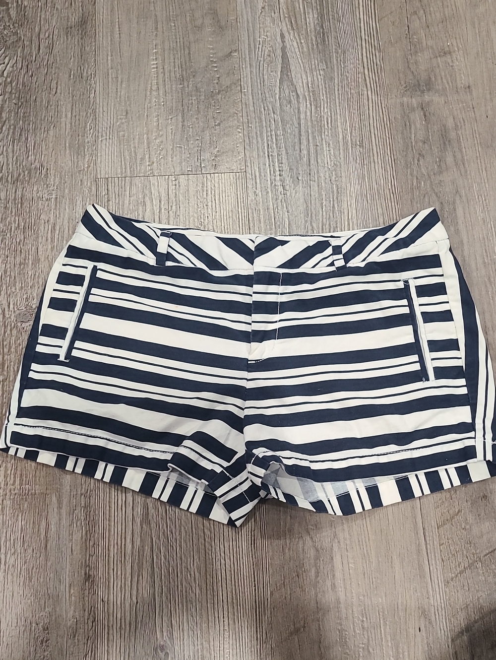 Striped Navy and White Women’s Shorts Size Tylus
